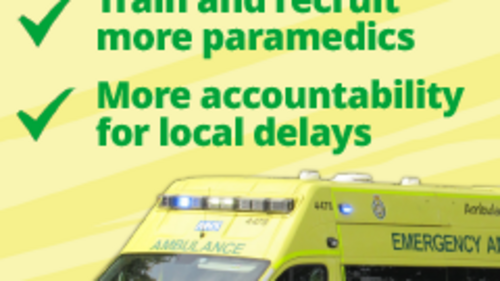 Ambulance waiting times campaign