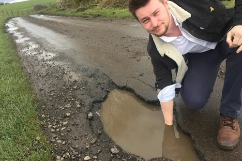 Scott Raven and pothole