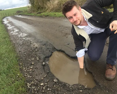 Scott Raven and pothole